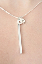 Thumbnail for your product : Jennifer Zeuner Jewelry Hanging Love Necklace in Silver