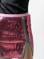 Thumbnail for your product : Rick Owens Front-Slit Mini Skirt