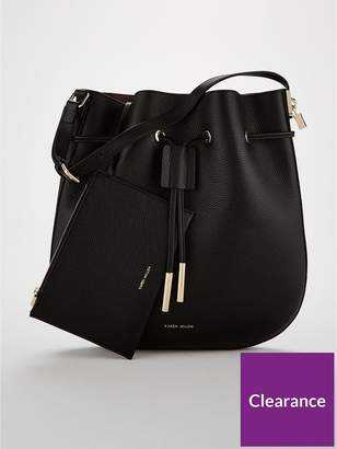 Karen Millen Leather Hobo Bag
