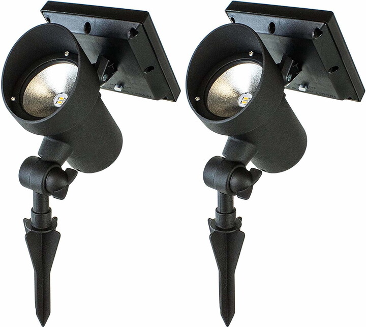 Best Solar Light Outdoor Solar LED Filament-Style Path Lights, Weatherproof Metal Light, 10X Brightness, 3000K, 2-Pack