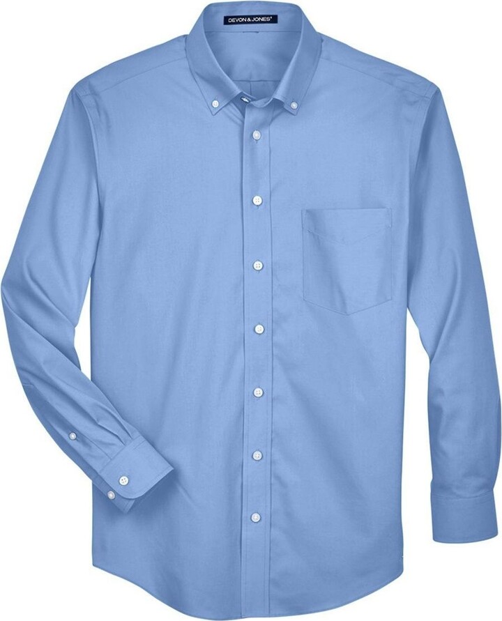 Devon & Jones Crown Collection Oxford Woven Dress Shirt