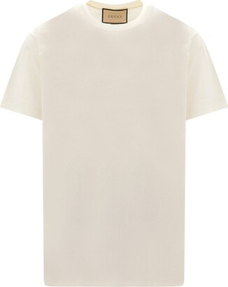 Gucci Men's Logo-Embroidered Cotton-Jersey T-Shirt