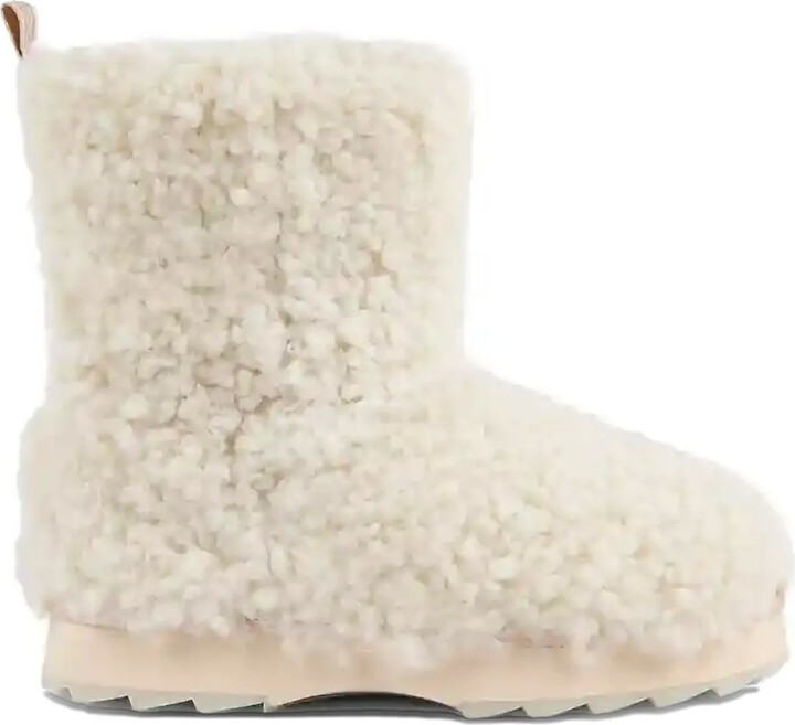 Emu Sharky Lo teddy-texture boots