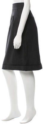 Fendi Wool Pencil Skirt