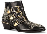 Thumbnail for your product : Chloé Susanna Leather Studded Booties in Black
