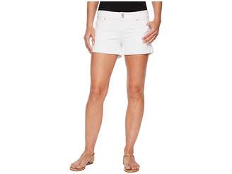 Hudson Croxley Mid Thigh Rolled Shorts in White Women's Shorts