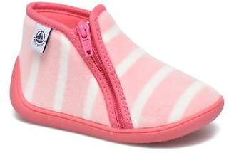 Petit Bateau Kids's PB Conte Rose Hi-top Slippers in Pink