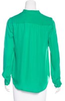 Thumbnail for your product : L'Agence Silk Long Sleeve Blouse