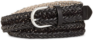Style&Co. Style & Co Faux Suede-Inset Woven Belt, Only at Macy's