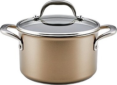 Anolon Ascend Hard Anodized Nonstick Saucepot with Lid 4 Qt.