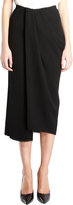 Thumbnail for your product : Lanvin Drape Front Unfinished Hem Skirt