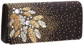 Thumbnail for your product : La Regale Leaf Pattern Beaded Clutch
