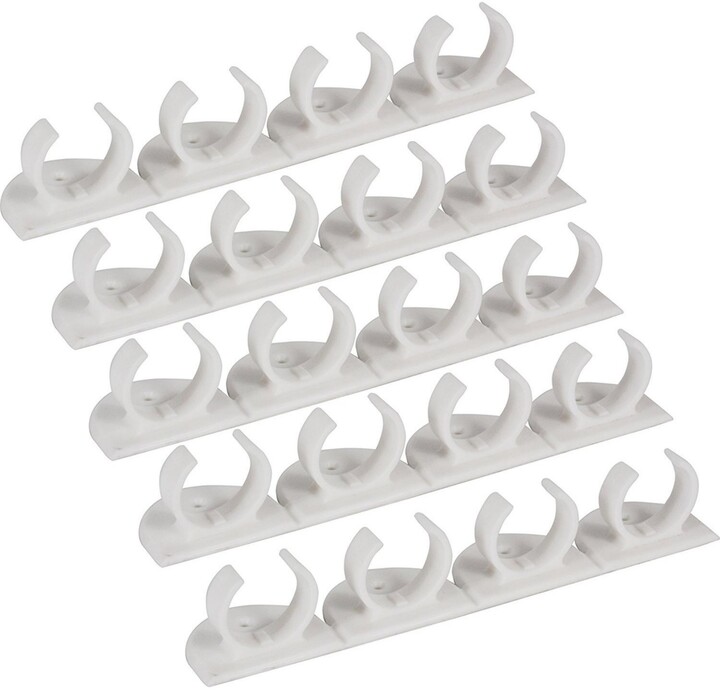 Spice Rack 36 Spice Gripper- Spice Racks Strips Cabinet Door - Use Spice Clips for Spice Organizer - Stick or Screw Spice Storage Spice Clips - Off-wh