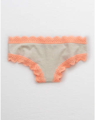 aerie Cotton Cheeky + XO Lace