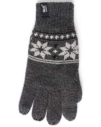 1 Pair Heat Holders Fairisle Gloves