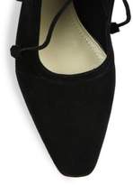 Thumbnail for your product : The Row Camil Suede Ankle-Tie Slingbacks