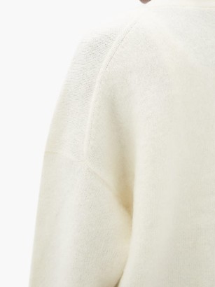 Acne Studios Rives Brushed-knit Cardigan - Ivory
