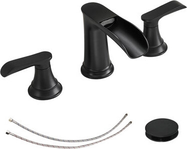 Topcraft Waterfall Double Handle Stainless Steel Bathroom Faucet