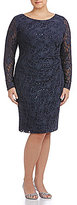 Thumbnail for your product : Lauren Ralph Lauren Plus Sequined Lace Sheath Dress