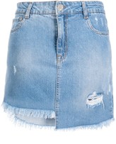 Thumbnail for your product : Twin-Set Asymmetric Denim Mini Skirt
