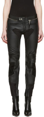 Alyx Black Leather Moto Trousers