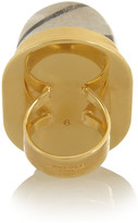Thumbnail for your product : Saint Laurent Bague Cherry gold-plated quartz ring
