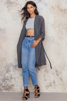 Thumbnail for your product : NA-KD Sheer Trench Coat