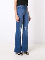 Thumbnail for your product : Amapô distressed high waist flared jeans