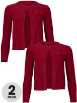 Thumbnail for your product : Top Class Girls Cotton Bow Cardigan (2 Pack)