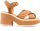 Thumbnail for your product : Clergerie Woven Open-Toe 90mm Sandals