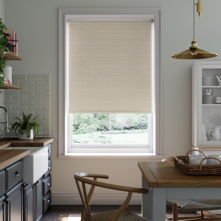 Dunelm Erebus Made to Measure Blackout Roller Blind Erebus Latte