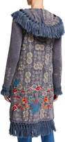 Thumbnail for your product : Johnny Was Plus Size Pfionah Hooded Long Fringe Jacket