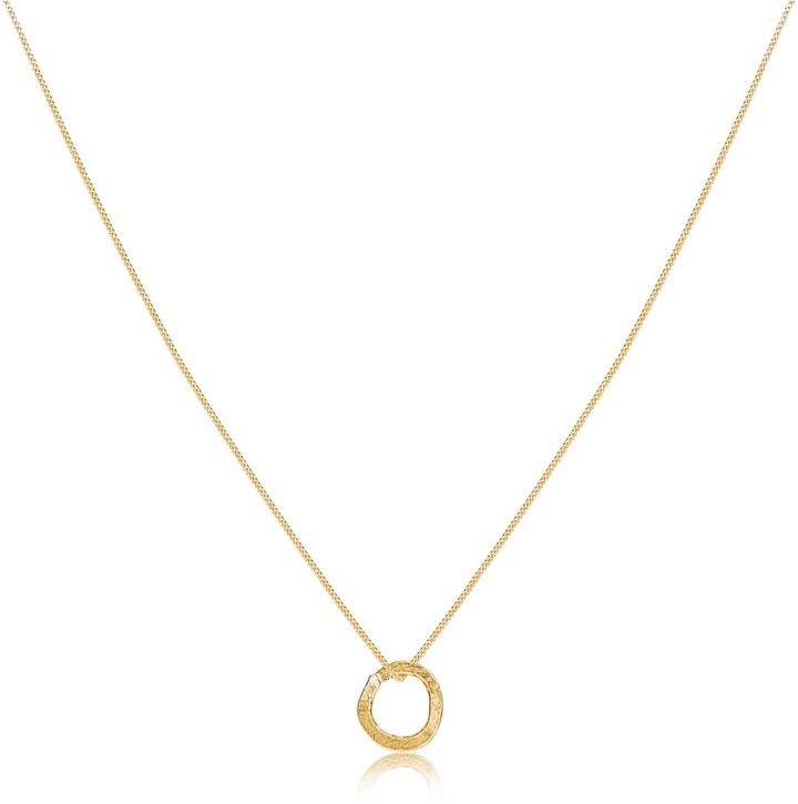 Lily Flo Jewellery 9K Classic Karma Solid Gold Necklace - ShopStyle