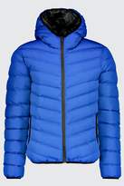 Thumbnail for your product : boohoo Quilted Zip Through Jacket With Hood