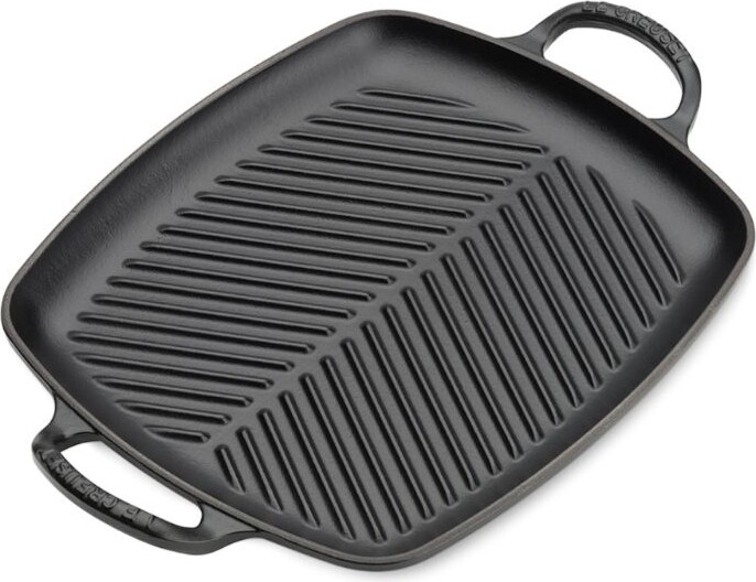 9.5 Square Signature Enameled Cast Iron Grill Pan - Deep Teal