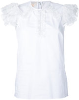 Giambattista Valli - frill sleeve blouse - women - coton - 38