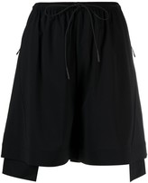 Thumbnail for your product : Y-3 ADIDAS Drawstring-Draped Shorts