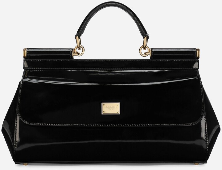Elongated Sicily handbag in Black