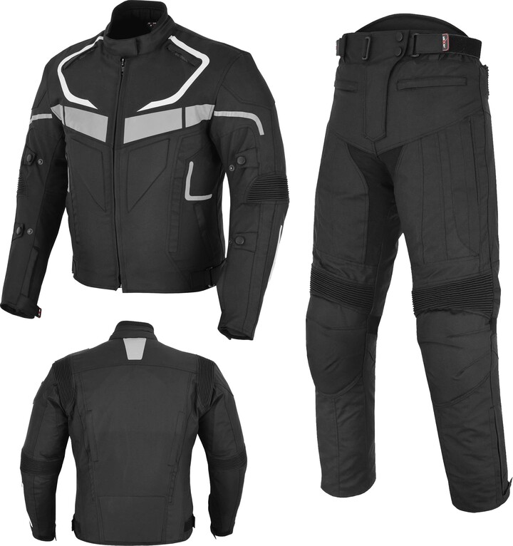 REXTEK Motorcycle Suit Waterproof Motorbike Cordura Jacket with Trouser