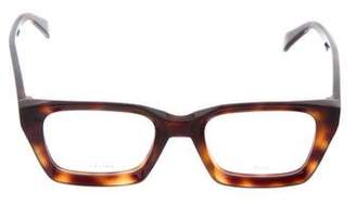Celine Tortoiseshell Square Eyeglasses w/ Tags