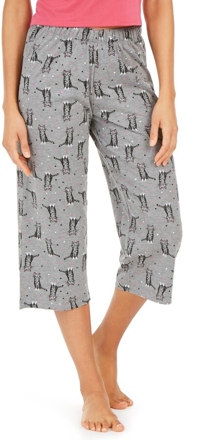 Hue Temp Tech Cat-Print Capri Pajama Pants - ShopStyle Bottoms