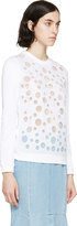 Thumbnail for your product : Kenzo White Embroidered Mesh Sweatshirt