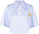 Thumbnail for your product : Palm Angels Striped Logo Polo Shirt