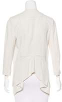 Thumbnail for your product : BCBGMAXAZRIA Knit-Trimmed Open-Front Cardigan