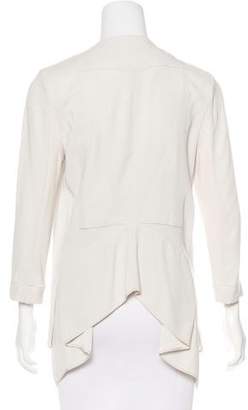 BCBGMAXAZRIA Knit-Trimmed Open-Front Cardigan