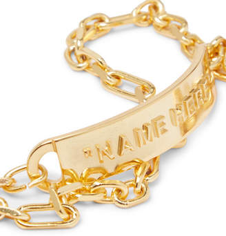 Off-White Gold-Tone Id Bracelet