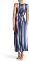 Thumbnail for your product : Just For Wraps Striped Drawstring Waist Maxi Dress