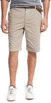 Thumbnail for your product : Brunello Cucinelli Flat-Front Cotton Shorts