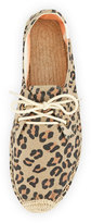 Thumbnail for your product : Soludos Lace-Up Espadrille Derby Flat, Leopard