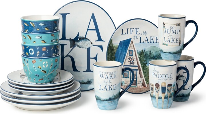 Certified International Wake at the Lake 16-Pc. Dinnerware Set Service for 4